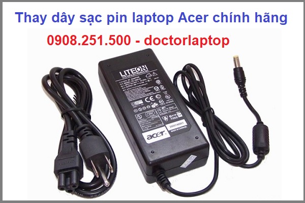 Thay dây sạc pin laptop acer - 1