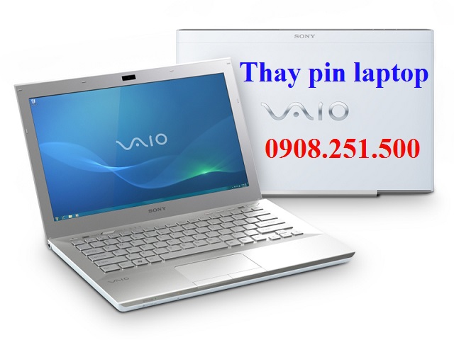 Thay pin laptop sony vaio - 1