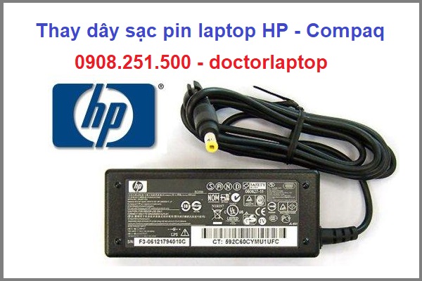 Thay dây sạc pin laptop hp - compag - 1