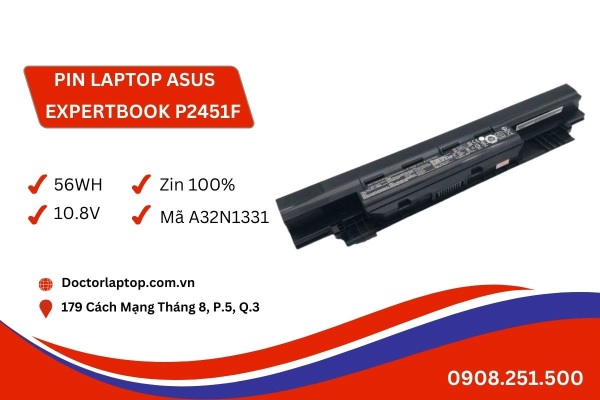 Pin laptop asus expertbook p2451f - 1