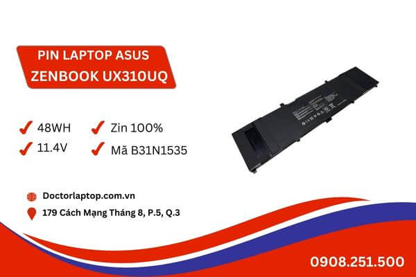 Pin laptop asus zenbook ux410uq - 1