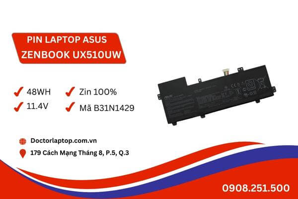 Pin laptop zenbook ux510uw - 1