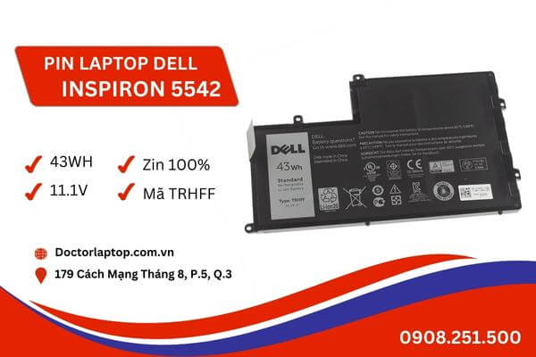 Pin laptop dell inspiron 5542 - 1