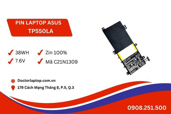 Pin laptop asus tp550la - 1