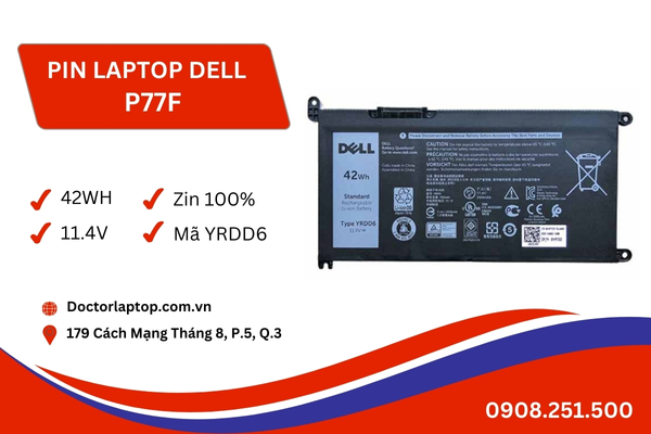 Pin laptop dell p77f - 1