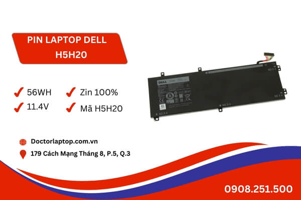 Pin laptop dell h5h20 - 1