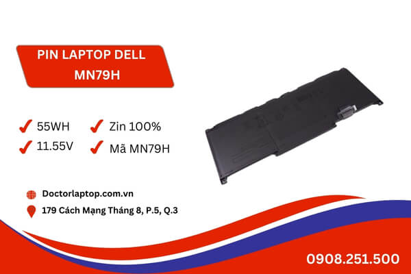 Pin laptop dell mn79h - 1