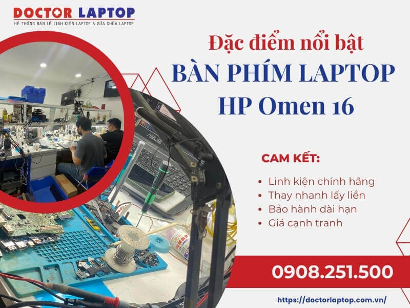 Bàn phím laptop hp omen 16 - 1