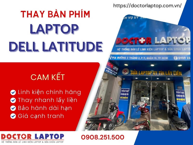 Bàn phím laptop dell latitude - 4