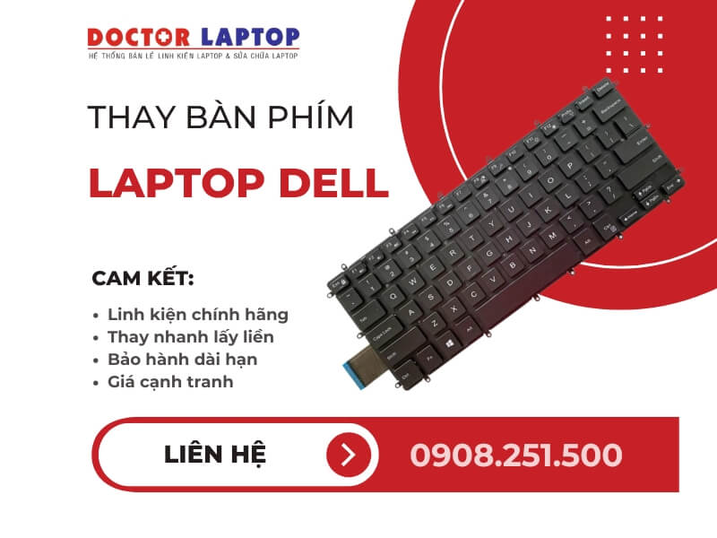 Thay bàn phím laptop dell - 1