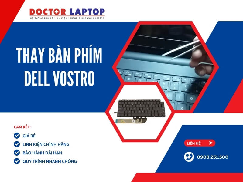 Bàn phím laptop dell vostro - 4