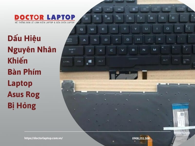 Bàn phím laptop asus rog - 1