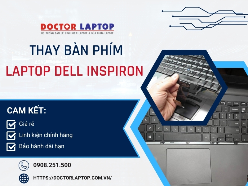 Bàn phím laptop dell inspiron - 5