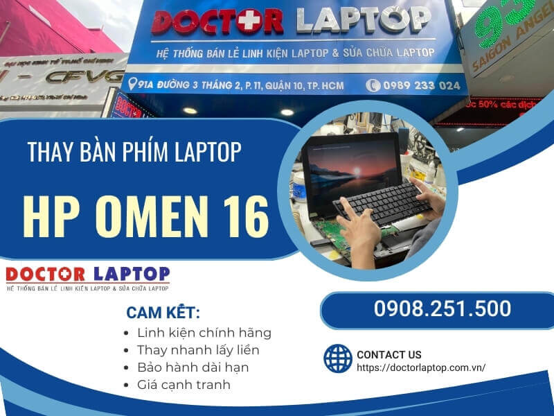 Bàn phím laptop hp omen 16 - 3