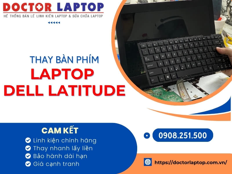 Bàn phím laptop dell latitude - 1