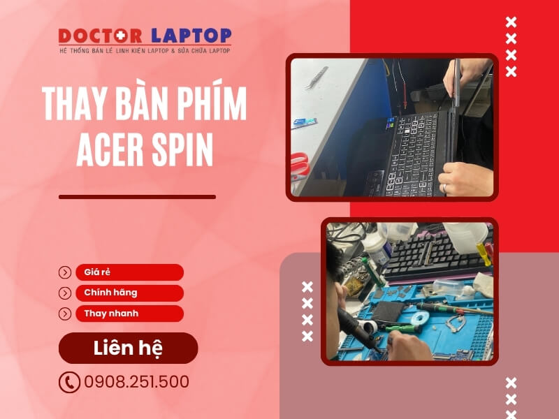 Bàn phím laptop acer spin - 4