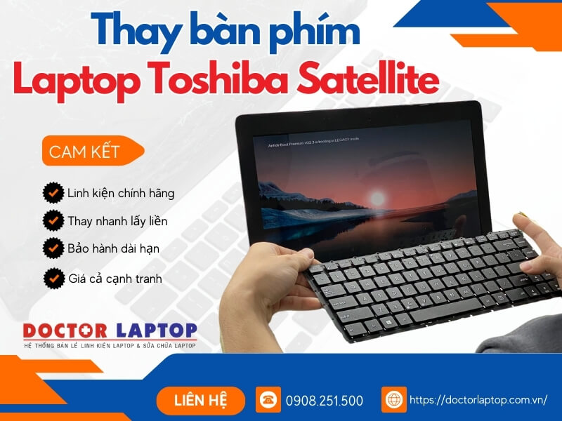 Bàn phím laptop toshiba satellite - 3