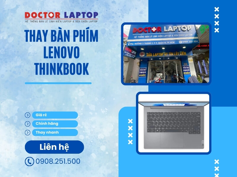 Bàn phím laptop lenovo thinkbook - 4