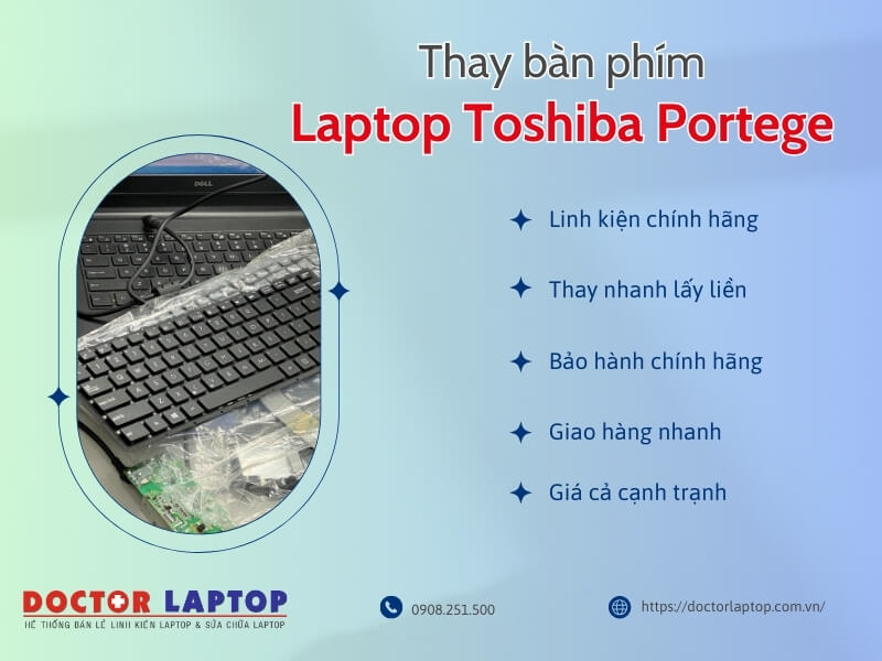 Bàn phím laptop toshiba portege - 2