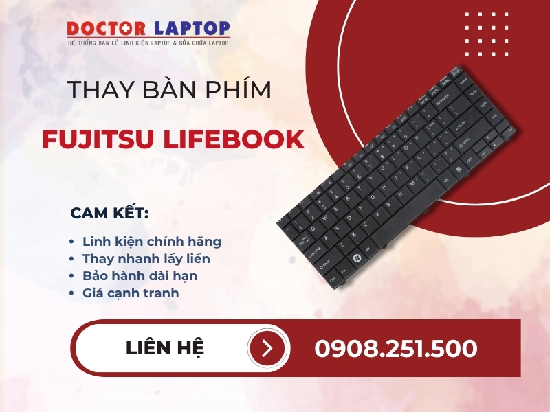 Bàn phím laptop fujitsu lifebook - 1