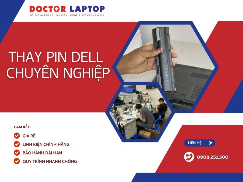 Pin laptop dell - 5