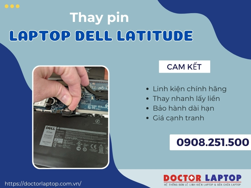 Pin laptop dell latitude - 3