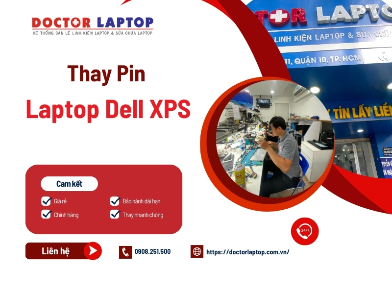 Pin laptop dell xps - 3