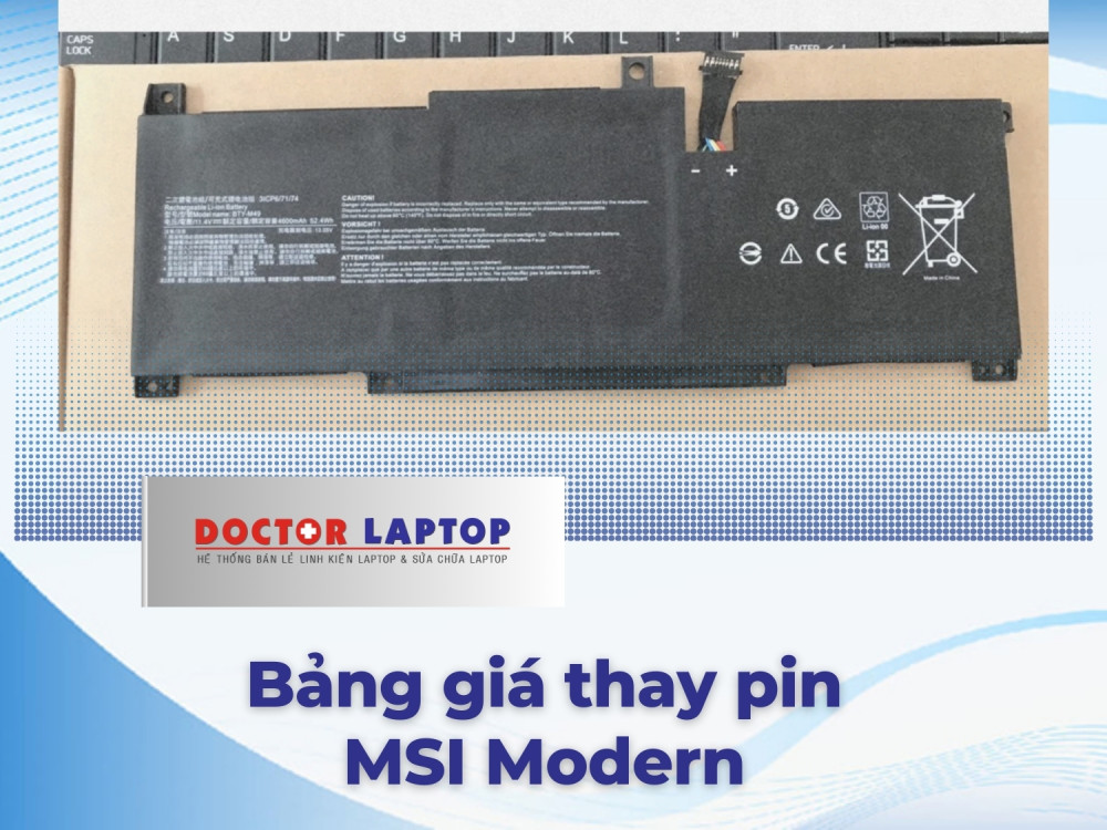 Pin laptop msi modern - 1