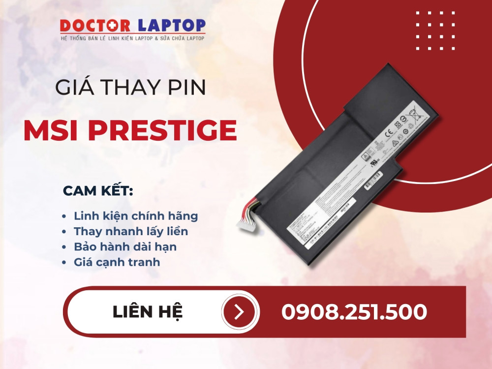 Pin laptop msi prestige - 1