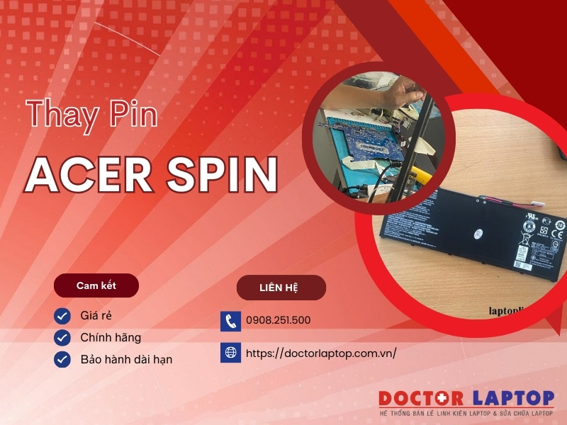 Pin laptop acer spin - 4