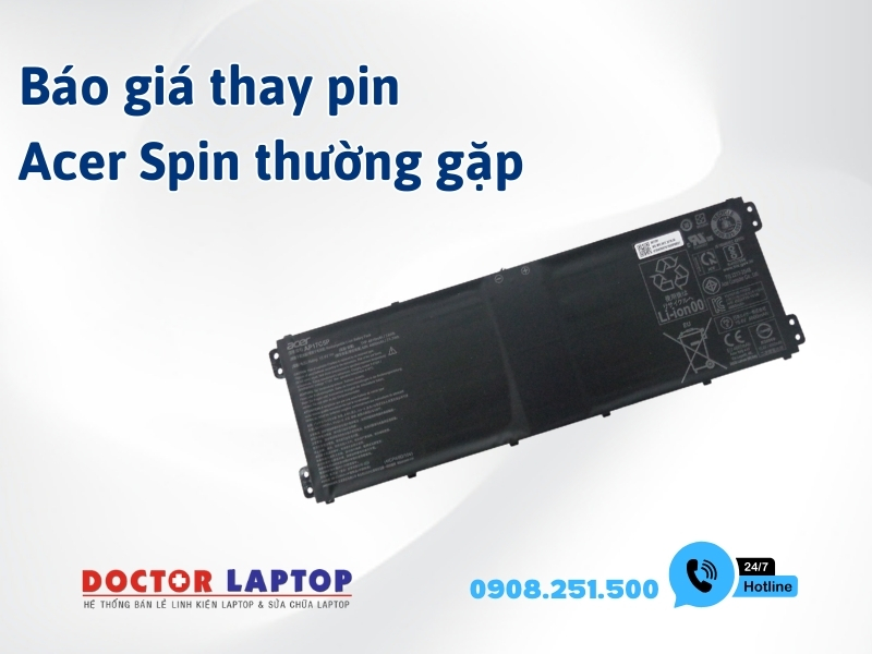 Pin laptop acer spin - 2