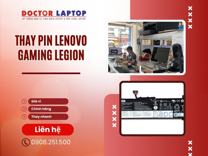 Pin laptop lenovo gaming legion - 3