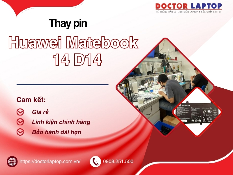 Pin huawei matebook 14 d14 - 3