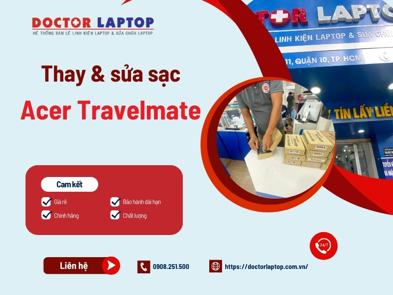 Sạc acer travelmate - 4