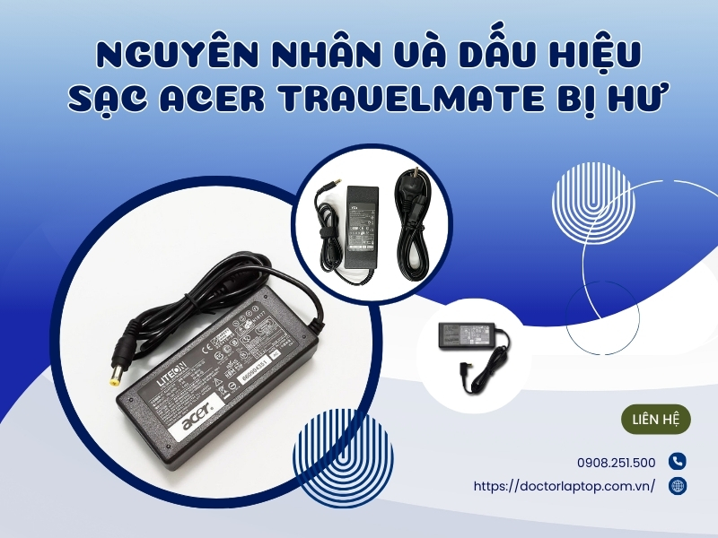 Sạc acer travelmate - 2