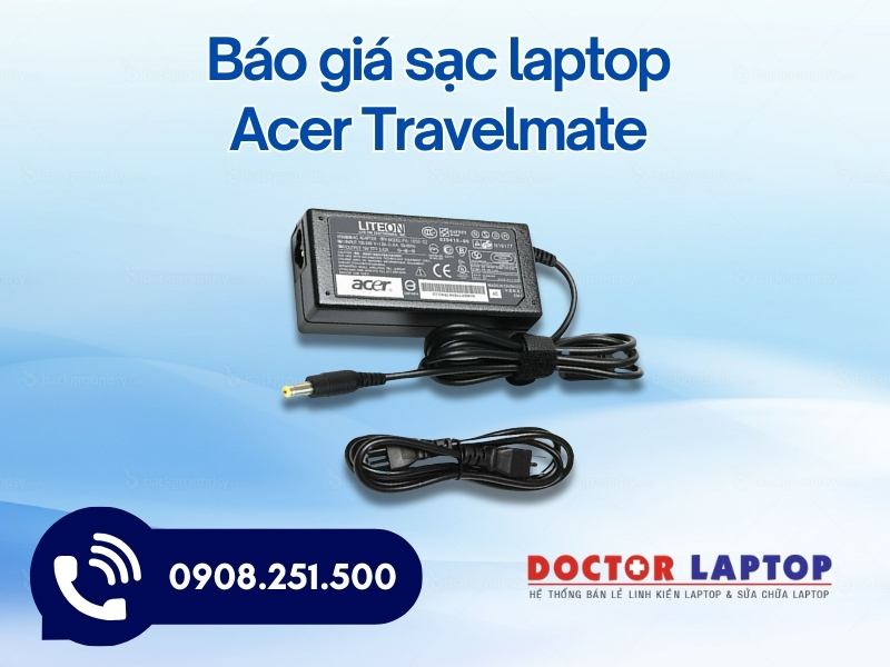 Sạc acer travelmate - 3