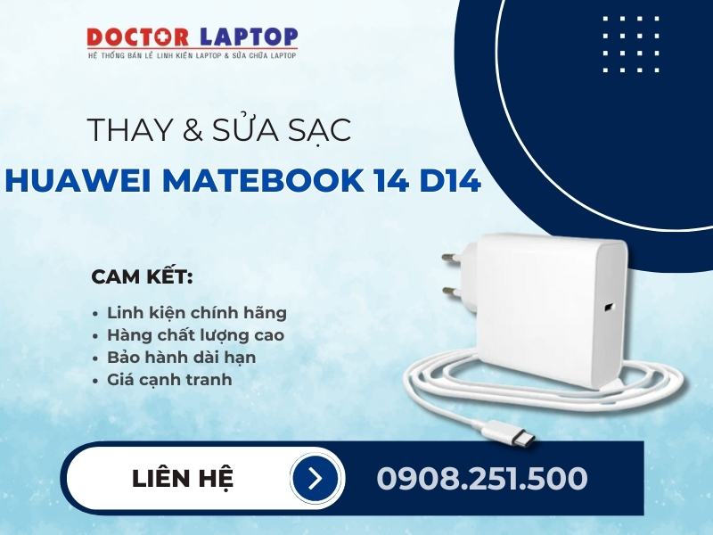 Sạc huawei matebook 14 d14 - 4