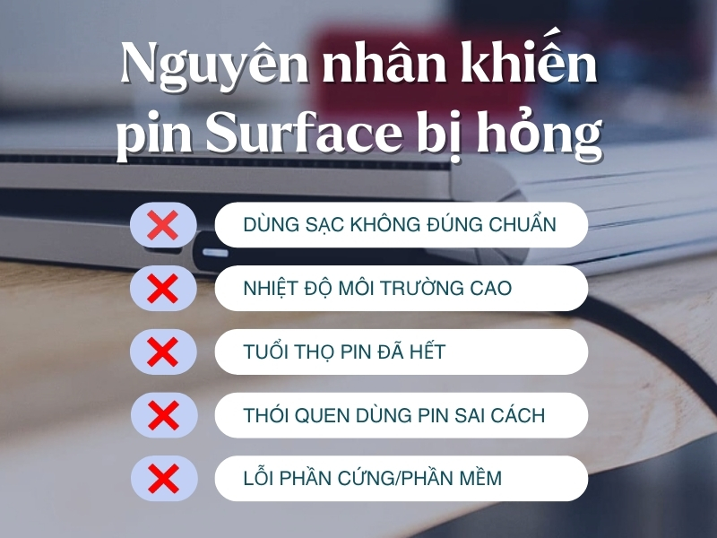 Thay pin surface chính hãng - 9