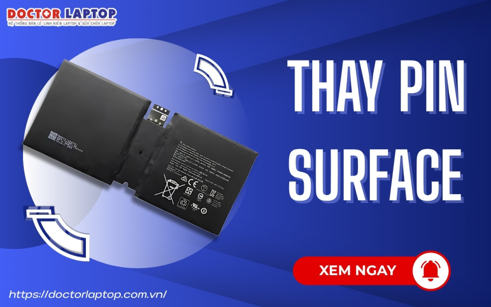 Thay pin surface chính hãng - 1