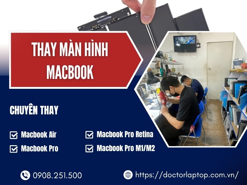 Thay màn hình macbook - 13