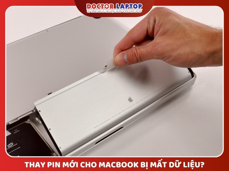Thay pin macbook chính hãng - 13