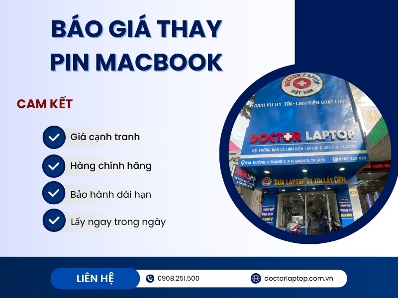Thay pin macbook chính hãng - 4