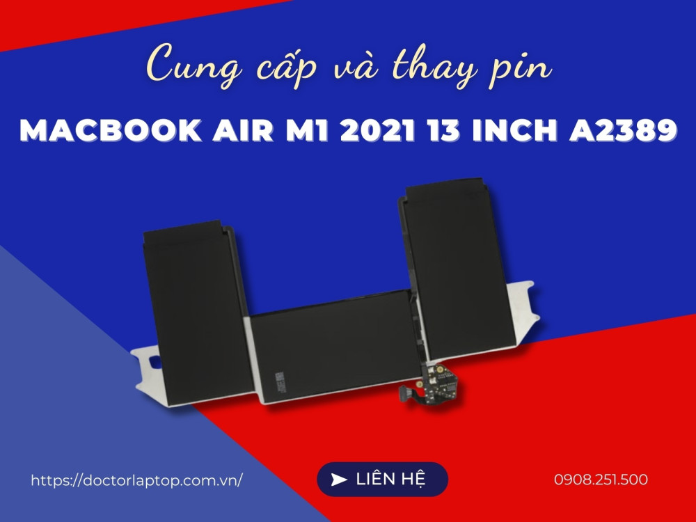 Pin macbook air m1 2021 13 inch a2389 - 1