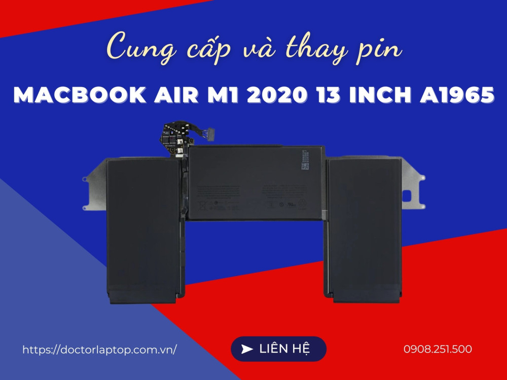Pin macbook air m1 2020 13 inch a1965 - 1