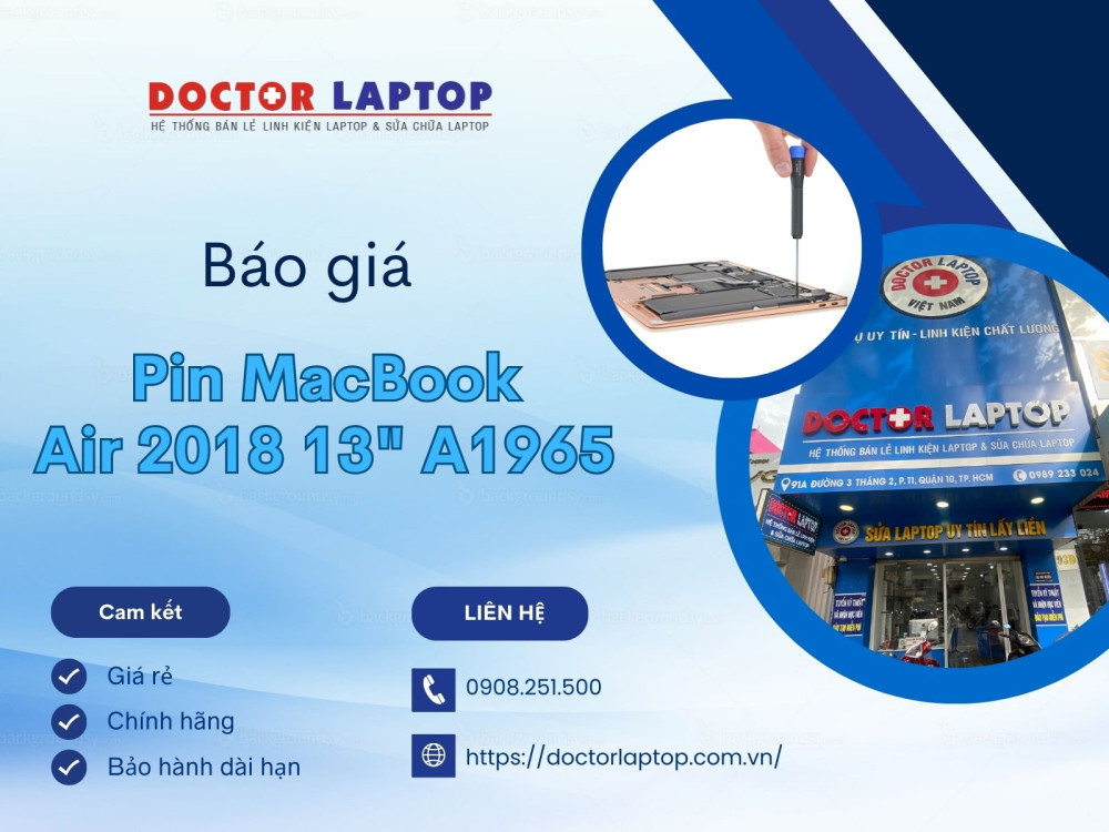 Pin macbook air 2018 13 inch a1965 - 4