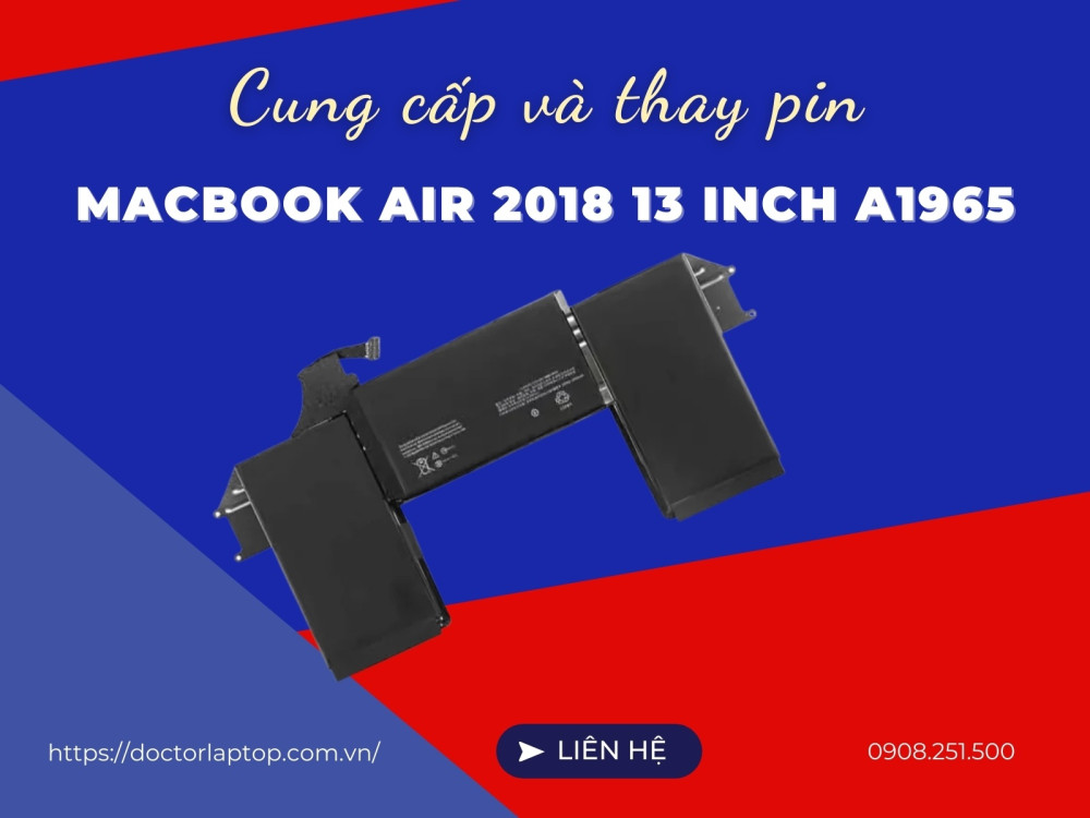 Pin macbook air 2018 13 inch a1965 - 1