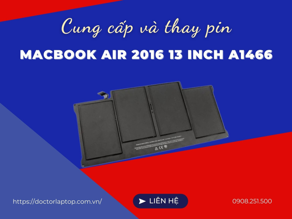 Pin macbook air 2016 13 inch a1466 - 1