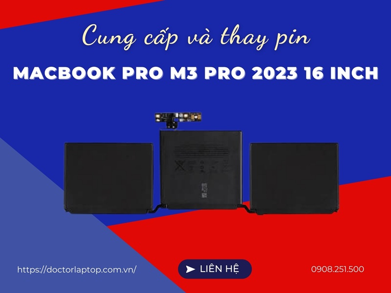 Pin macbook pro m3 pro 2023 16 inch - 1
