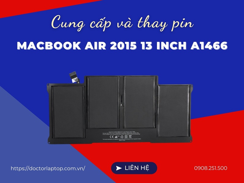 Pin macbook air 2015 13 inch a1466 - 1