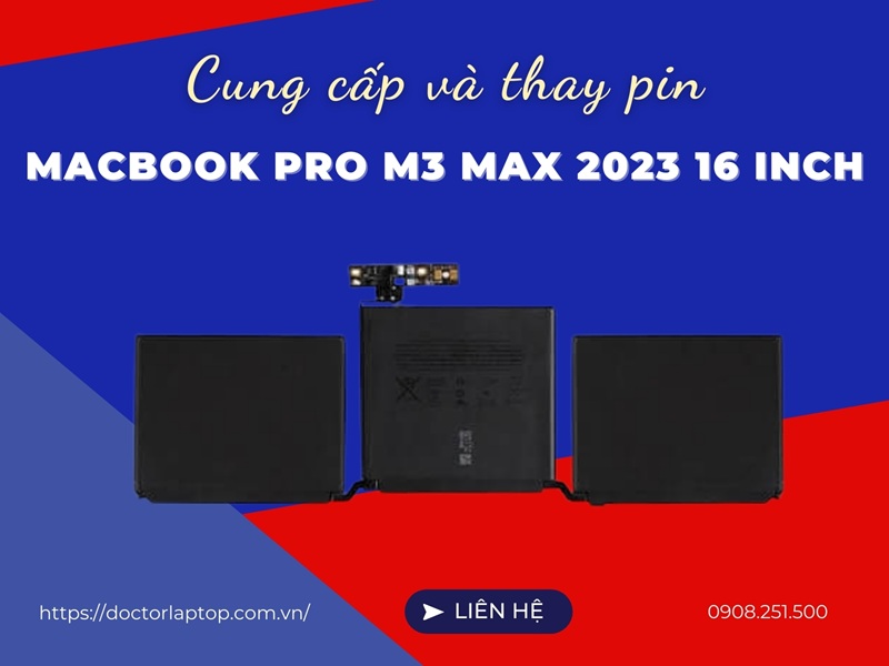 Pin macbook pro m3 max 2023 16 inch - 1